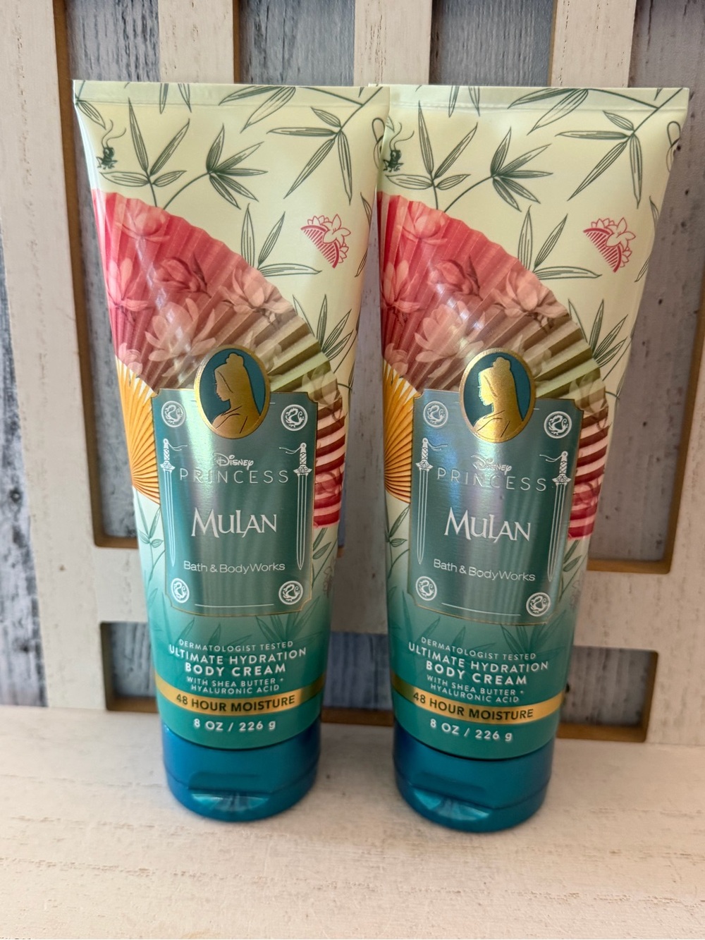 Bath & Body Works MULAN Disney Princess Ultimate Hydration Body Cream Set X2 New